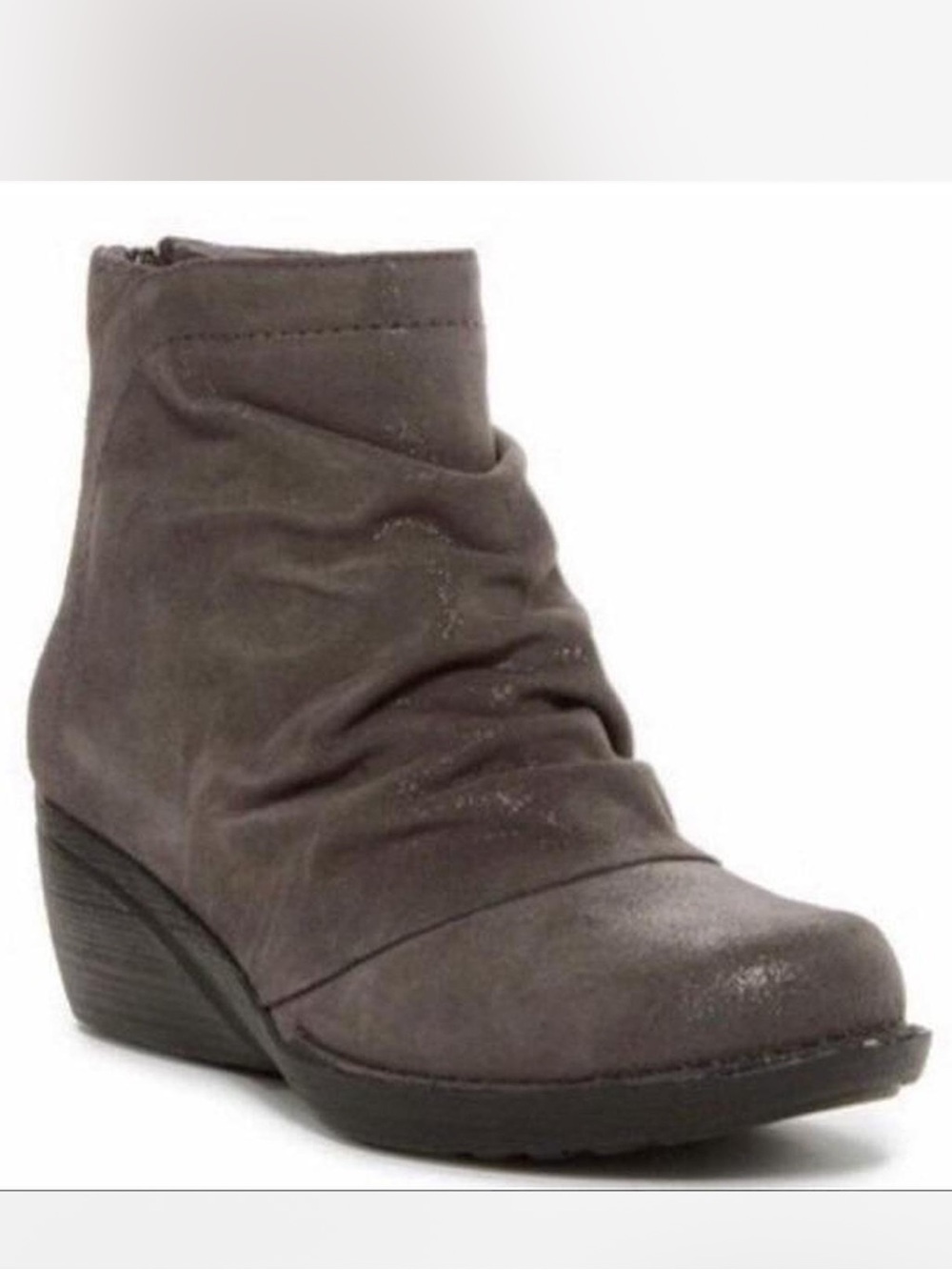 Dansko Arisa Napa Brown Suede Wedge Ankle Boots, Size 9